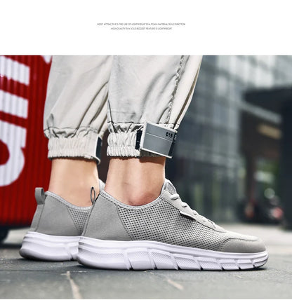 Men's Casual Mesh Summer Sneakers Breathable Lightweight Tennis Shoes Walking Sneakers Comfortable Masculino Zapatillas Hombre