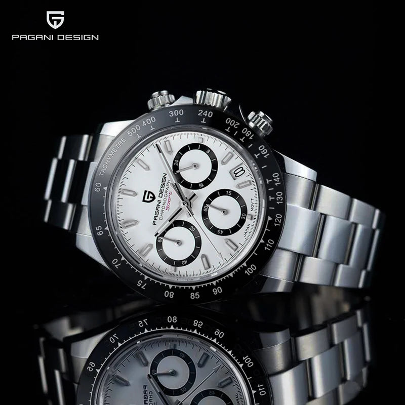 2026 New PAGANI DESIGN Chronograph Luxury Quartz Wrist Watch Automatic Date 100M Waterproof JAPAN VK63 Movement