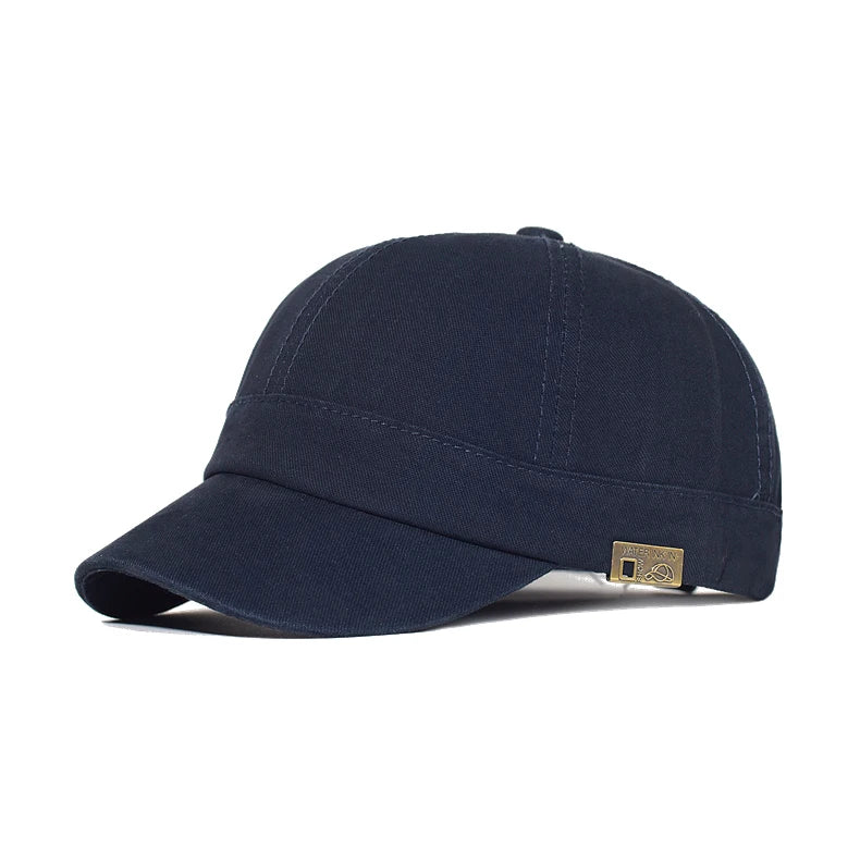 Cappellino da baseball a visiera corta in cotone, da uomo e da donna, morbido, stile vintage “Dad Hat”, regolabile, stile trucker, a profilo basso