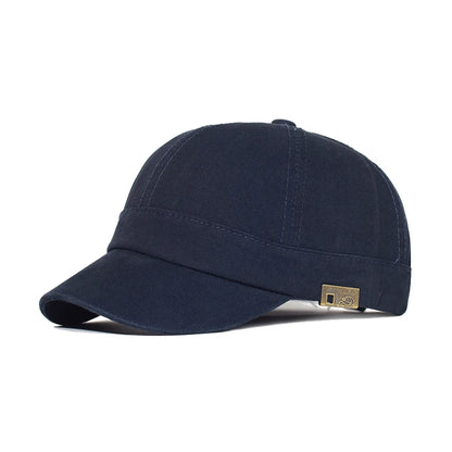 Cappellino da baseball a visiera corta in cotone, da uomo e da donna, morbido, stile vintage “Dad Hat”, regolabile, stile trucker, a profilo basso
