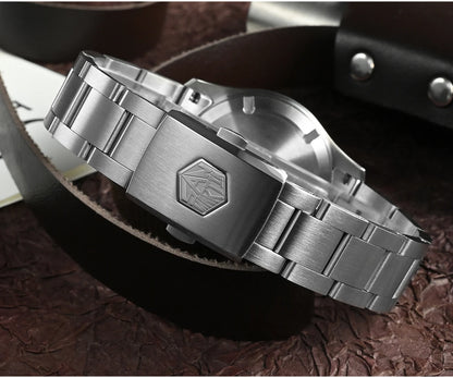 San Martin Simple Men's Watch 37mm Pilot Miyota 8215 Classic Military Explore Automatic Mechanical Watches Waterproof 100m