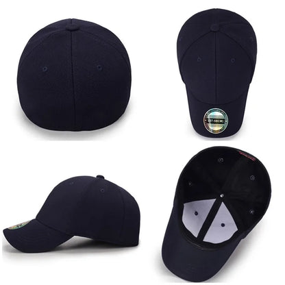 COKK Baseball Cap Men Snapback Hats Caps Men Fitted Closed Full Cap Women Gorras Bone Male Trucker Hat Casquette Outdoor Black