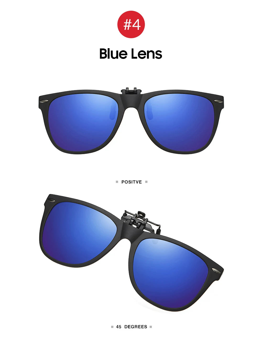 VIVIBEE Men Photochromic Polarized Lens Flip Up Clip on Sunglasses Women Driving Sun Glasses with Clips 2026 Trending Product
