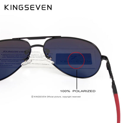 KINGSEVEN Brand Men Sunglasses Pilot Polarized UV400 Lens Aluminum Frame Driving Glasses Women Causal Eyewear