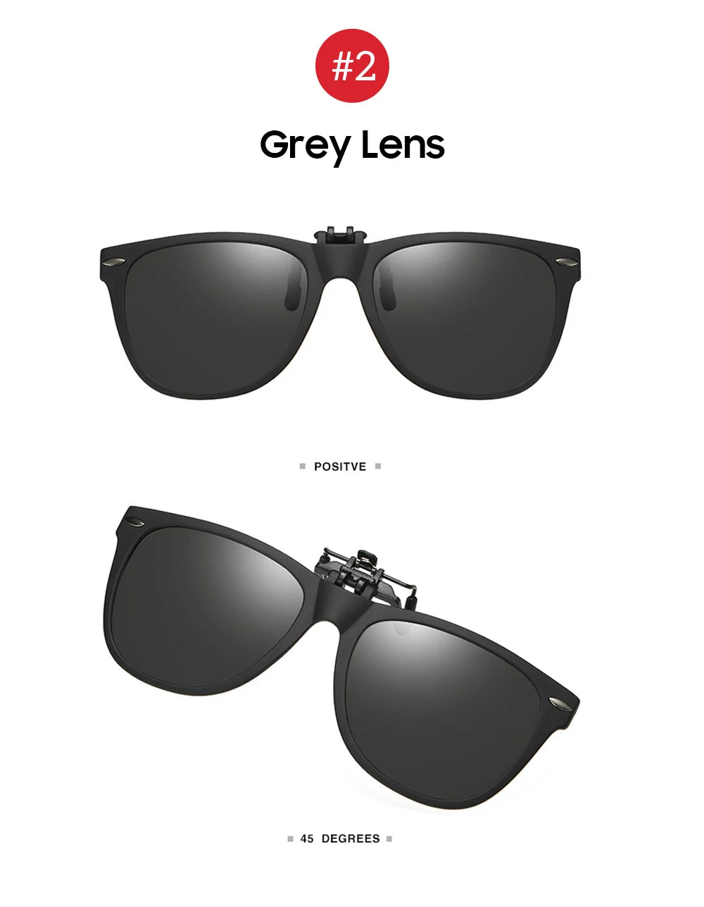 VIVIBEE Men Photochromic Polarized Lens Flip Up Clip on Sunglasses Women Driving Sun Glasses with Clips 2026 Trending Product