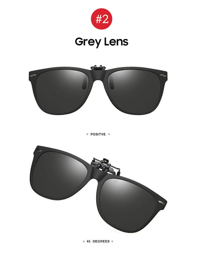 VIVIBEE Men Photochromic Polarized Lens Flip Up Clip on Sunglasses Women Driving Sun Glasses with Clips 2026 Trending Product