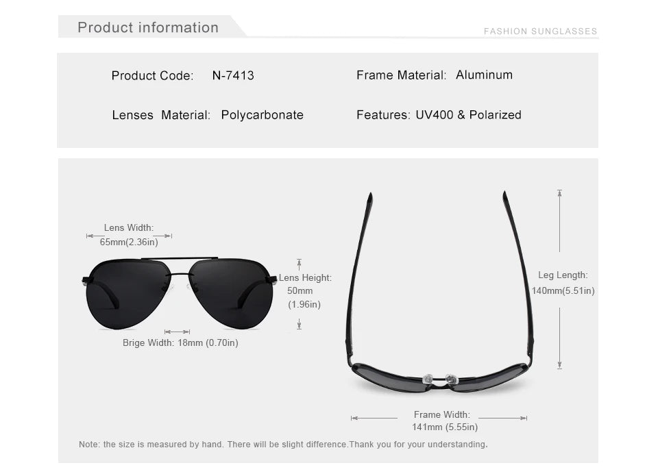 KINGSEVEN Aluminum Magnesium Polarized Rimless Lens Sunglasses For Men High Definition Retro Women Eyewear Oculos de sol
