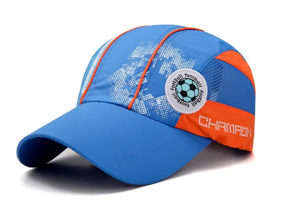 Connectyle  Kids Toddlers Lightweight Quick Dry Sun Visor Hat Adjustable UPF50+ Sun Protection Mesh Baseball Cap For Boys