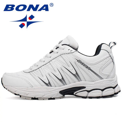 BONA New Hot Style Women Running Shoes Lace-Up Sport Shoes Outdoor Jogging Walking Athletic Shoes Comfortable Sneakers for Women