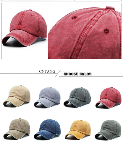 CNTANG Fashion Classic Casual Baseball Cap For Men Spring Summer Blank Caps Women Cotton Solid Snapback Brand Unisex Hats gorras