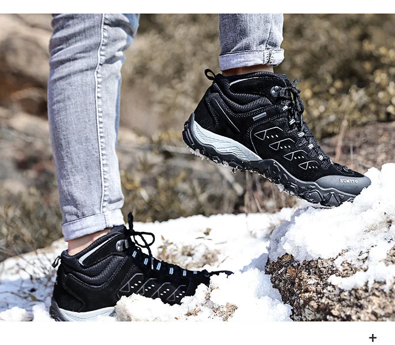 HUMTTO New Hiking Shoes Men's Waterproof Outdoor Sneakers for Men Leather Women Walking Climbing Trekking Sport Men's Boots Women's