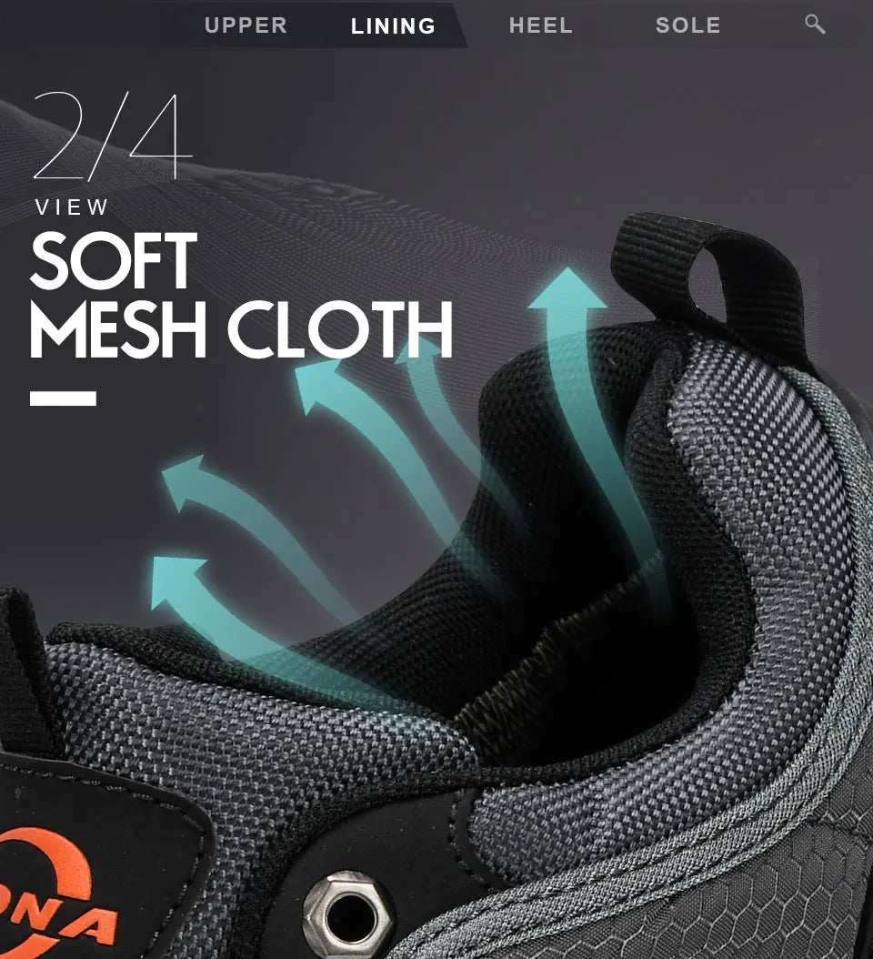 BONA New Arrival Hiking Shoes Men Mountain Climbing Outdoor Trainer Footwear Trekking Sport Sneakers Comfortable