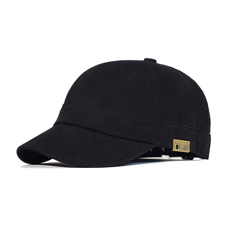 Cappellino da baseball a visiera corta in cotone, da uomo e da donna, morbido, stile vintage “Dad Hat”, regolabile, stile trucker, a profilo basso