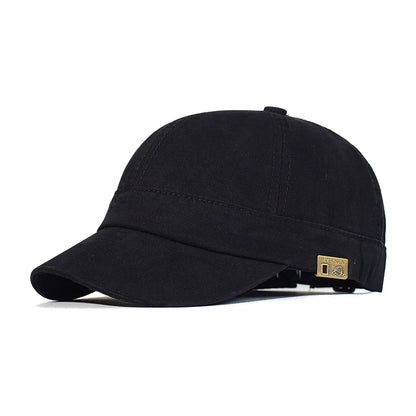 Cappellino da baseball a visiera corta in cotone, da uomo e da donna, morbido, stile vintage “Dad Hat”, regolabile, stile trucker, a profilo basso