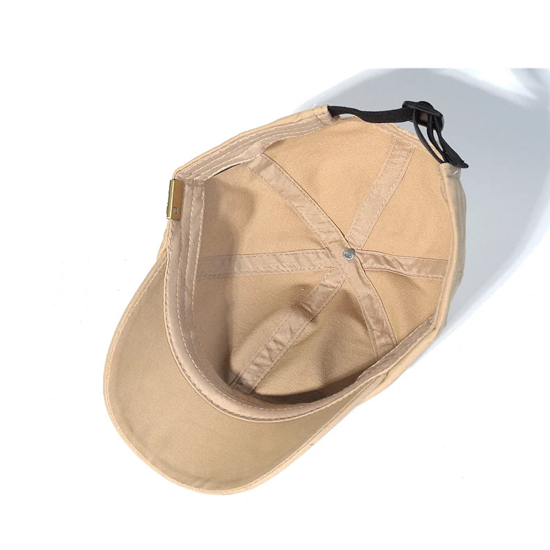 Cappellino da baseball a visiera corta in cotone, da uomo e da donna, morbido, stile vintage “Dad Hat”, regolabile, stile trucker, a profilo basso