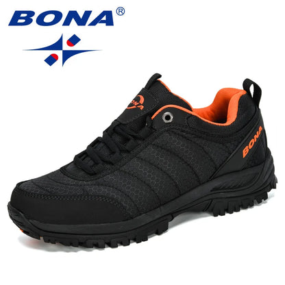 BONA New Arrival Hiking Shoes Men Mountain Climbing Outdoor Trainer Footwear Trekking Sport Sneakers Comfortable
