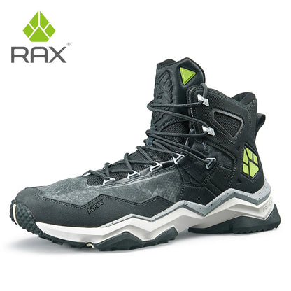 RAX Winter Men's and Women's Hiking Shoes Snow Boots Waterproof Leather Sports Shoes Super Warm Men's Outdoor Work Boots