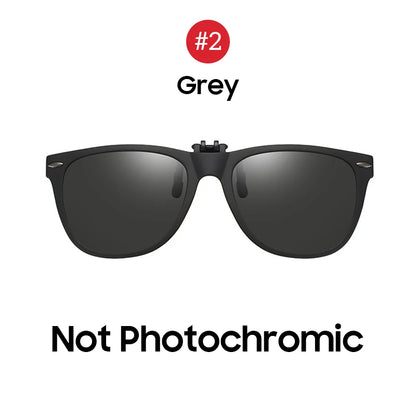 VIVIBEE Men Photochromic Polarized Lens Flip Up Clip on Sunglasses Women Driving Sun Glasses with Clips 2026 Trending Product