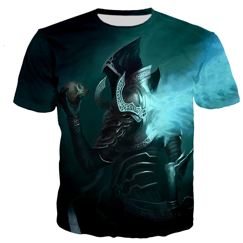 Diablo 3 Reaper of Soul T Shirt Men/women 3D Printed T-shirts Casual Harajuku Style Tshirt Streetwear Tops Dropshipping110/6XL