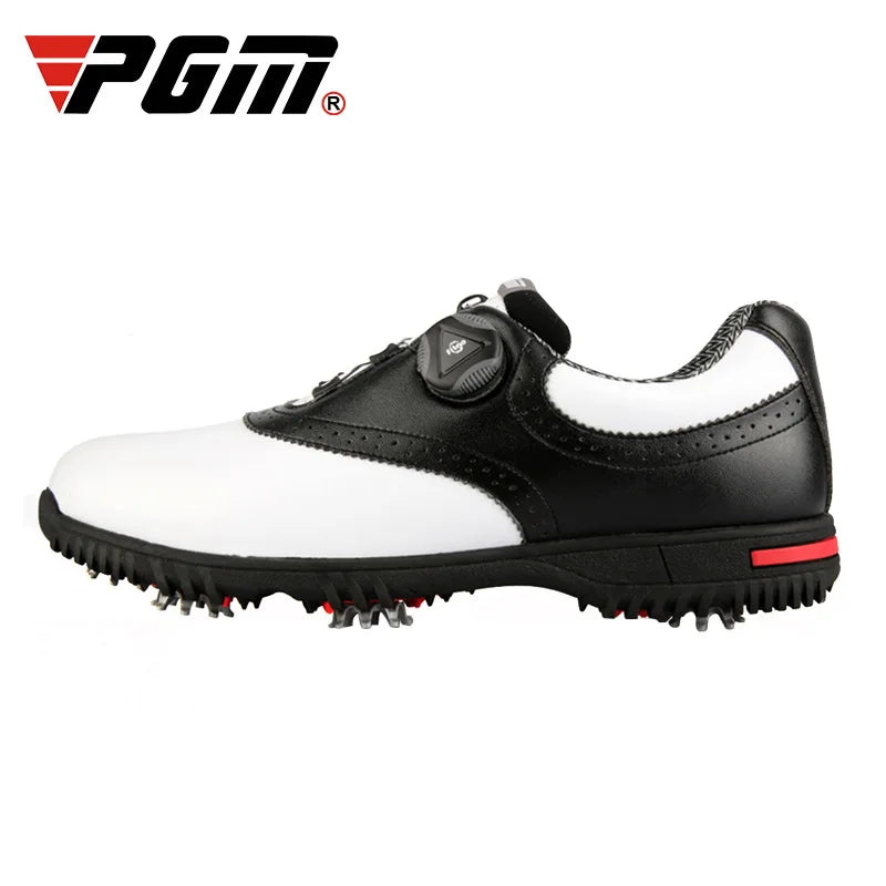 PGM Men Golf Shoes Waterproof Sports Shoes Rotating Buckles Anti-Slip Sneakers Multifunctional Golf Trainers