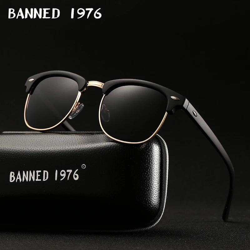 Polarized Gothic Steampunk Sunglasses Men Women Fashion Brand Designer Vintage Round Shades Metal Frame Sun Glasses Oculos