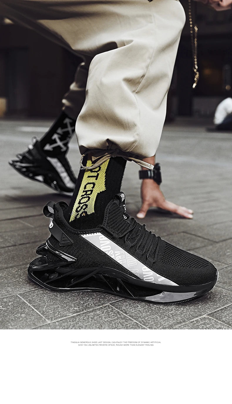 Chaussures de course respirantes pour hommes, baskets décontractées pour hommes, chaussures de tennis pour hommes, entraîneur de course, mocassins à la mode, luxe