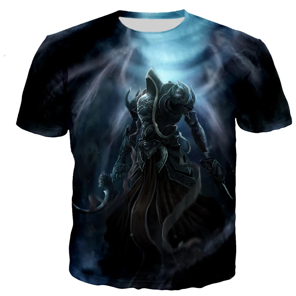 Diablo 3 Reaper of Soul T Shirt Men/women 3D Printed T-shirts Casual Harajuku Style Tshirt Streetwear Tops Dropshipping110/6XL