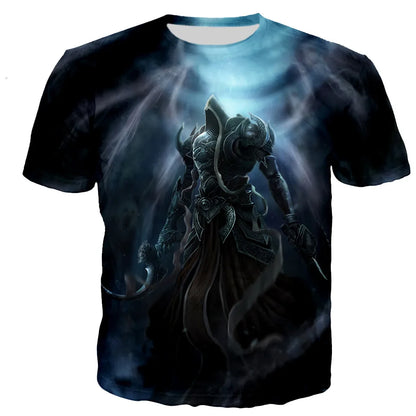 Diablo 3 Reaper of Soul T Shirt Men/women 3D Printed T-shirts Casual Harajuku Style Tshirt Streetwear Tops Dropshipping110/6XL