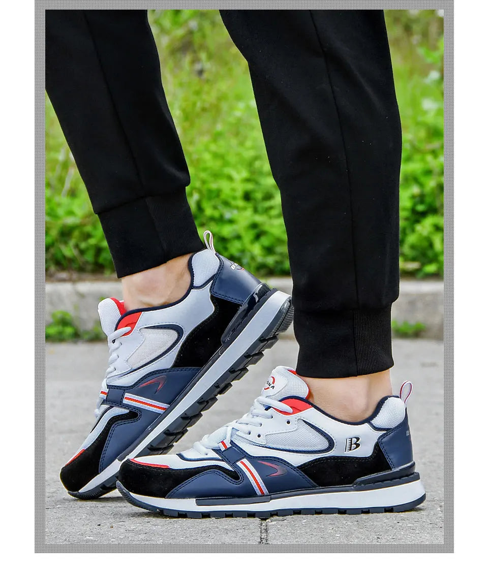 BONA New Designers Scarpe sportive in pelle action da uomo, sneakers da running, scarpe da tennis maschili, calzature da camminata trendy per il fitness