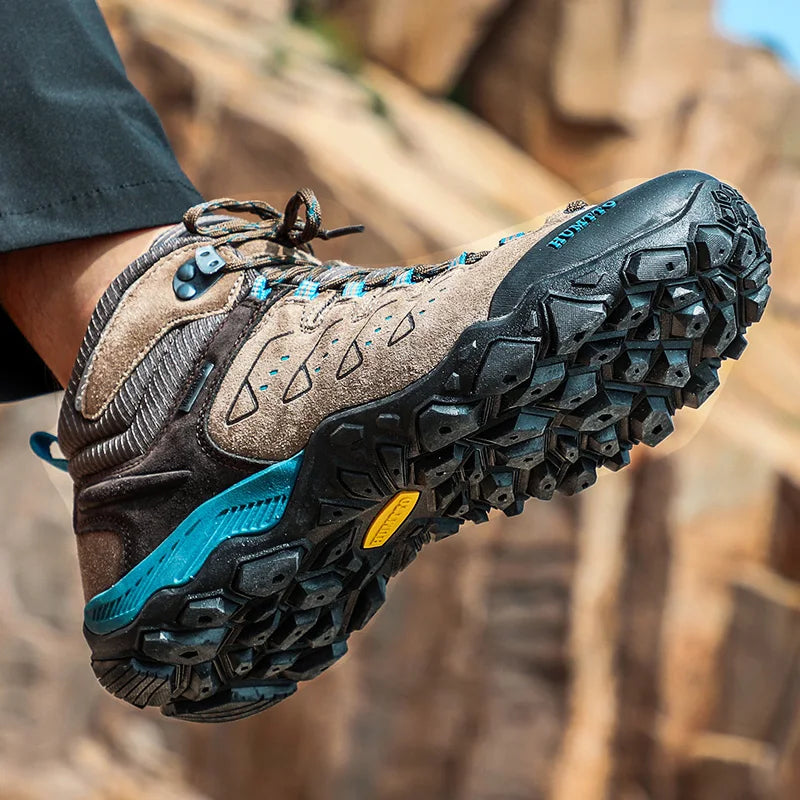 HUMTTO New Hiking Shoes Men's Waterproof Outdoor Sneakers for Men Leather Women Walking Climbing Trekking Sport Men's Boots Women's