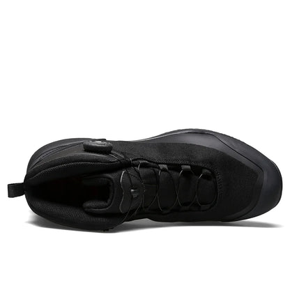 HUMTTO Waterproof Hiking Shoes Mountain Trekking Boots Black Camping Sneakers for Men Safety Climbing Sport Tactical Men's Shoes
