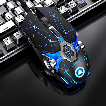 Nuovo mouse da gaming professionale 3200dpi, 7 pulsanti, retroilluminato, per computer, supporto definizione macro, meccanico, cablato e silenzioso
