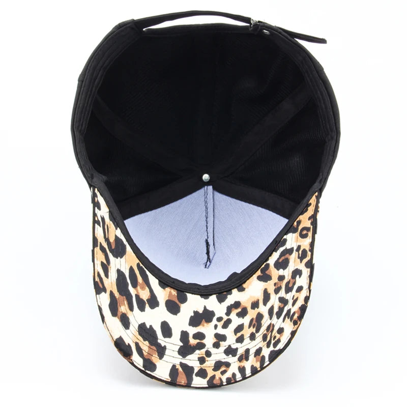 CNTANG Women Leopard Print Baseball Cap Fashion Hip Hop Caps Casual Designer Brand Female Hat Snapback For Women's Girls Gorras