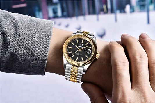 Reloj de pulsera mecánico para hombre PAGANI DESIGN PD1645 – Movimiento 8215, cristal de zafiro, modelo de lujo en acero, hermético hasta 100 m