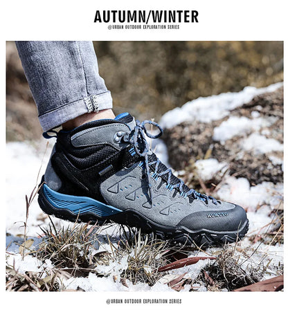 HUMTTO New Hiking Shoes Men's Waterproof Outdoor Sneakers for Men Leather Women Walking Climbing Trekking Sport Men's Boots Women's