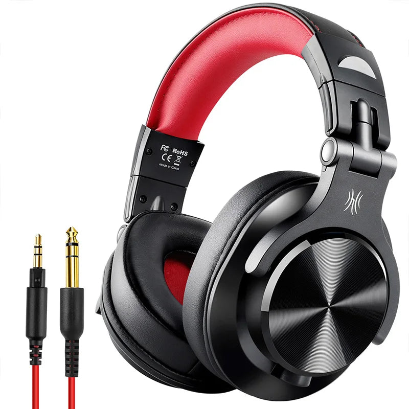 OneOdio A71 kabelgebundene Over-Ear-HiFi-Studio-DJ-Kopfhörer mit Mikrofon – professionelles Monitoring-Gaming-Headset mit tiefem Bass