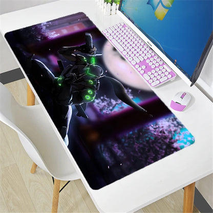Overwatch Mauspad groß DIY Kawaii XXL PC-Computer-Schreibtischmatte Gamer-Büroteppich Tastatur-Tisch Gaming-Zubehör Mousepad