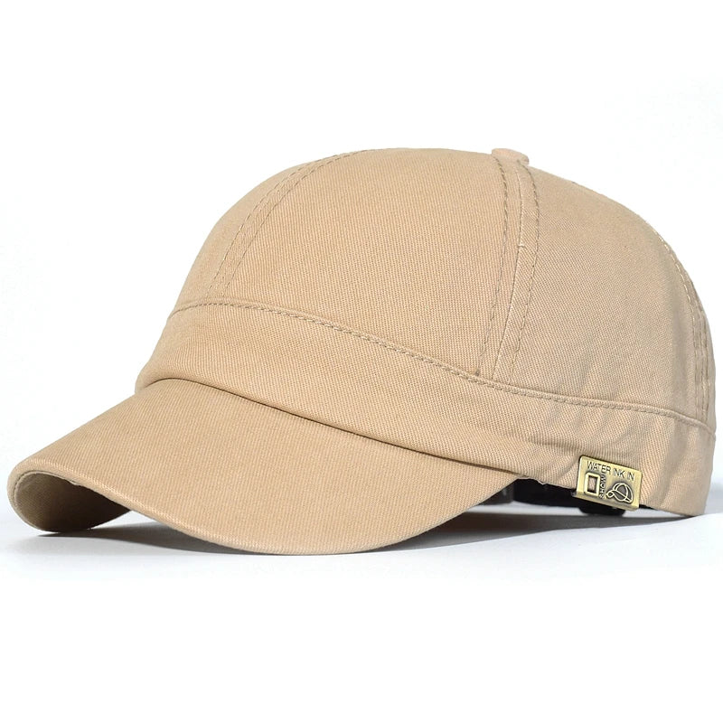 Cappellino da baseball a visiera corta in cotone, da uomo e da donna, morbido, stile vintage “Dad Hat”, regolabile, stile trucker, a profilo basso
