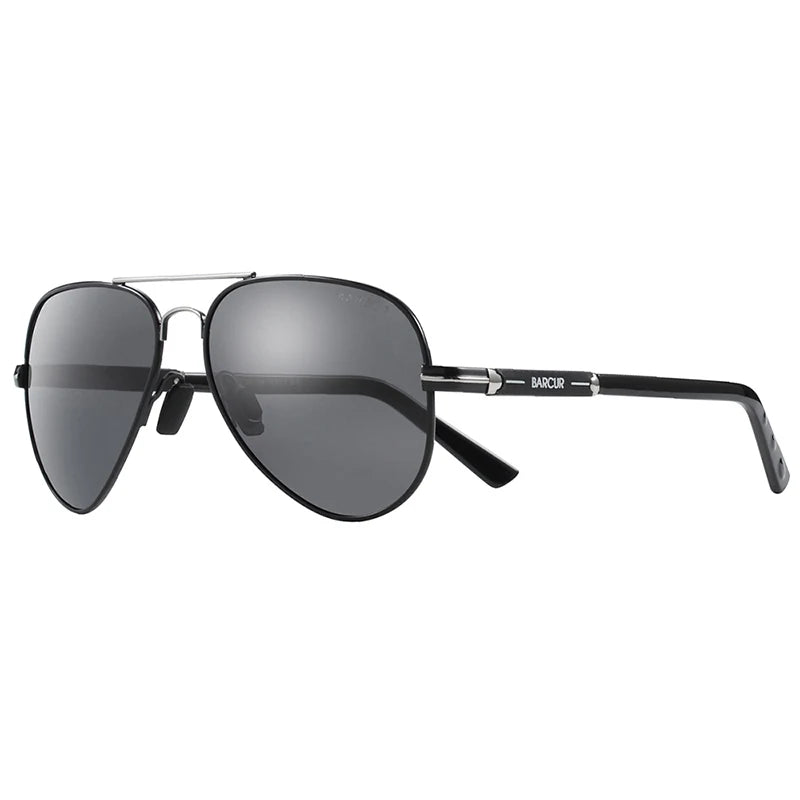 BARCUR Polarized Mens Sunglasses Pilot Sun Glasses for Men accessories Driving Fishing Hiking Eyewear Oculos Gafas De Sol