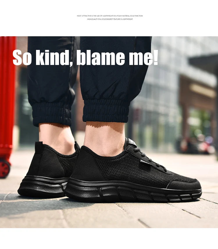 Men's Casual Mesh Summer Sneakers Breathable Lightweight Tennis Shoes Walking Sneakers Comfortable Masculino Zapatillas Hombre