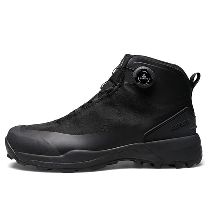 HUMTTO Waterproof Hiking Shoes Mountain Trekking Boots Black Camping Sneakers for Men Safety Climbing Sport Tactical Men's Shoes