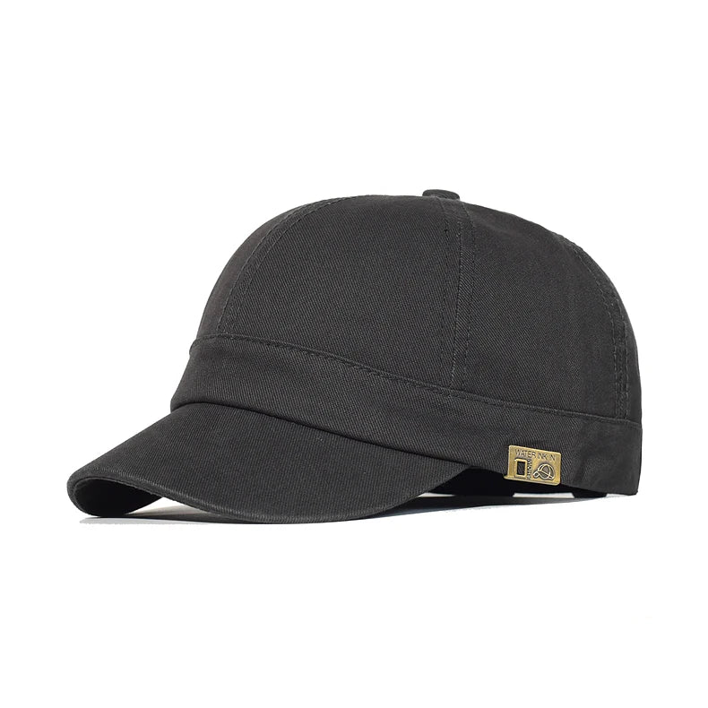 Cappellino da baseball a visiera corta in cotone, da uomo e da donna, morbido, stile vintage “Dad Hat”, regolabile, stile trucker, a profilo basso