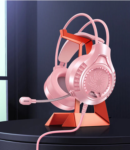 RGB Gaming Headset with Microphone 7.1 Surround HD Sound Stereo Dual 3.5mm USB  Wired Headphone For PS5 PC Laptop Phone
