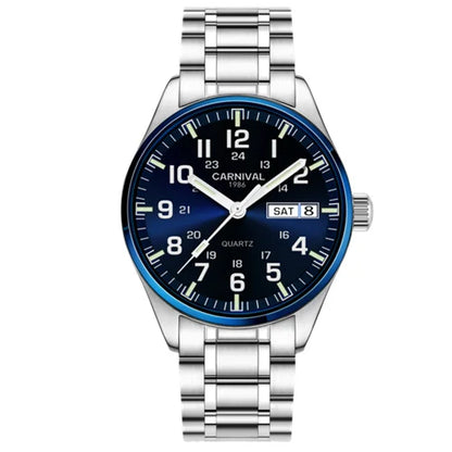 Switzerland Carnival luminous calendar military Quartz watch for men luxury brand watches waterproof clock relogio erkek saati