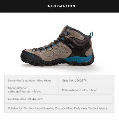 HUMTTO New Hiking Shoes Men's Waterproof Outdoor Sneakers for Men Leather Women Walking Climbing Trekking Sport Men's Boots Women's