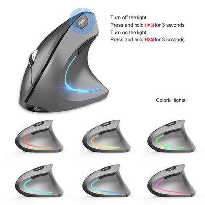 Dual Mode Vertical Mouse 2.4G Wireless Gaming Mouse Ergonomic Bluetooth Mouse 2400DPI Rechargeable Silent Mice for PC Laptop