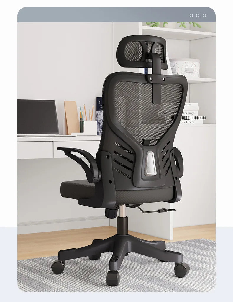 Sedia da ufficio ergonomica per computer, studio prolungato, mahjong, conferenze e dormitorio