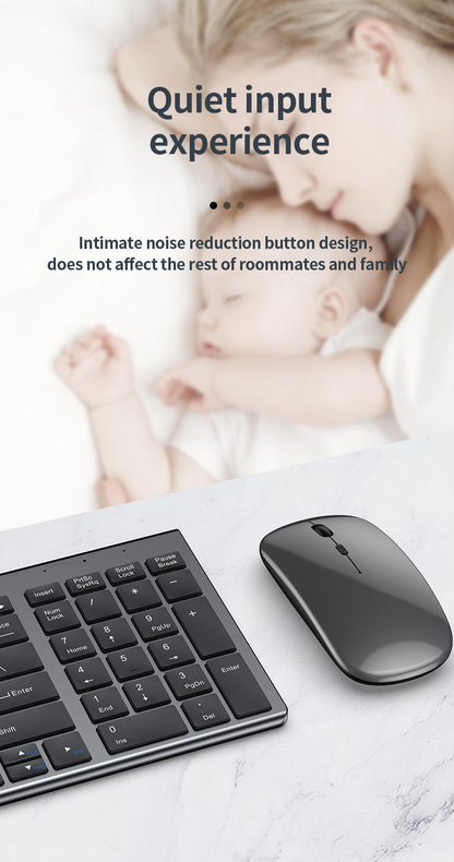 Tastiera wireless Bluetooth 5.0&3.0&2.4G FN+1/2/3 Dual-Mode 350mAh ultra sottile per laptop, PC, TV, iPad, Macbook e Android