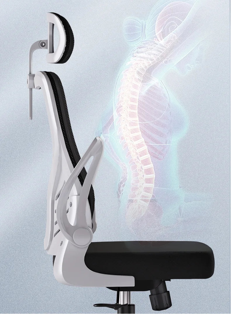 Sedia da ufficio ergonomica per computer, studio prolungato, mahjong, conferenze e dormitorio