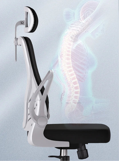 Sedia da ufficio ergonomica per computer, studio prolungato, mahjong, conferenze e dormitorio